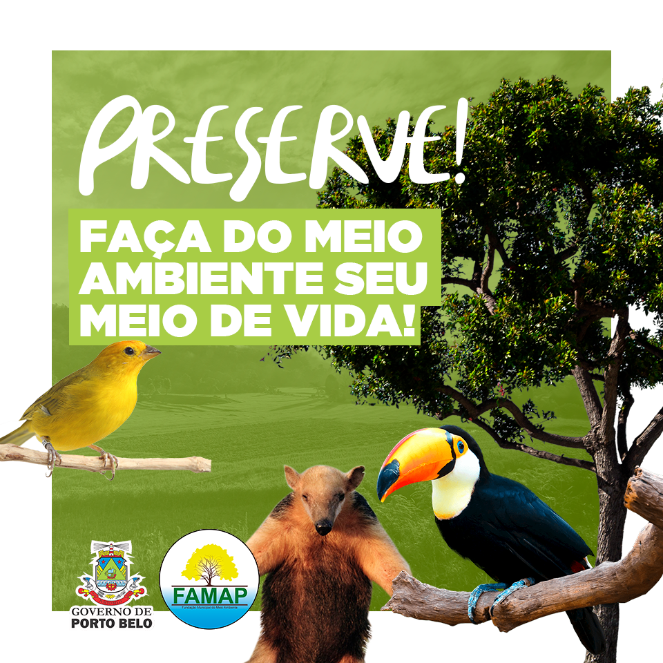 Atividades da Semana do Meio Ambiente sero online em Porto Belo
